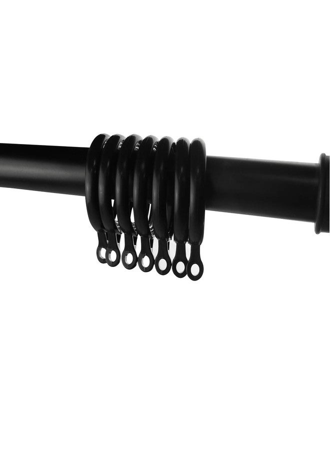 AXLIZER 25PCS Plastic Curtain Rings for Curtains and Rods Built-in Nanoscale Silencing Ring, Inner Diameter 35 mm (Black) - Image 5